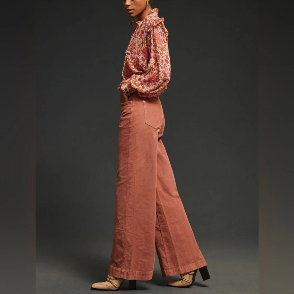 Pilcro by Anthropologie - The Gwen Wide-Leg Corduroy Pants - Picture 4 of 11